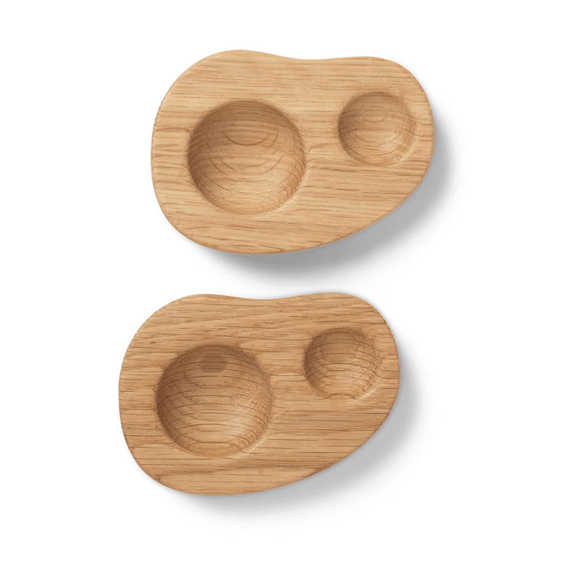 Ferm Living Cairn egg cup 2-pack Oak