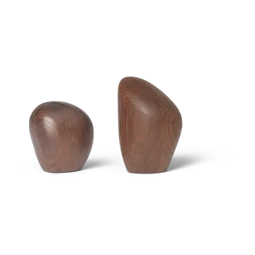 Cairn salt- and pepper shaker - Dark brown - Ferm Living