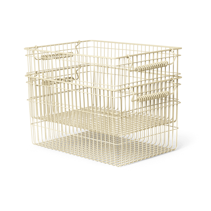Cala stackable basket 2-pack - Cashmere - Ferm Living