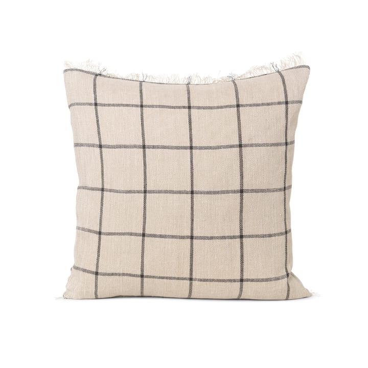 Calm cushion camel-black - 48x48 cm - ferm LIVING