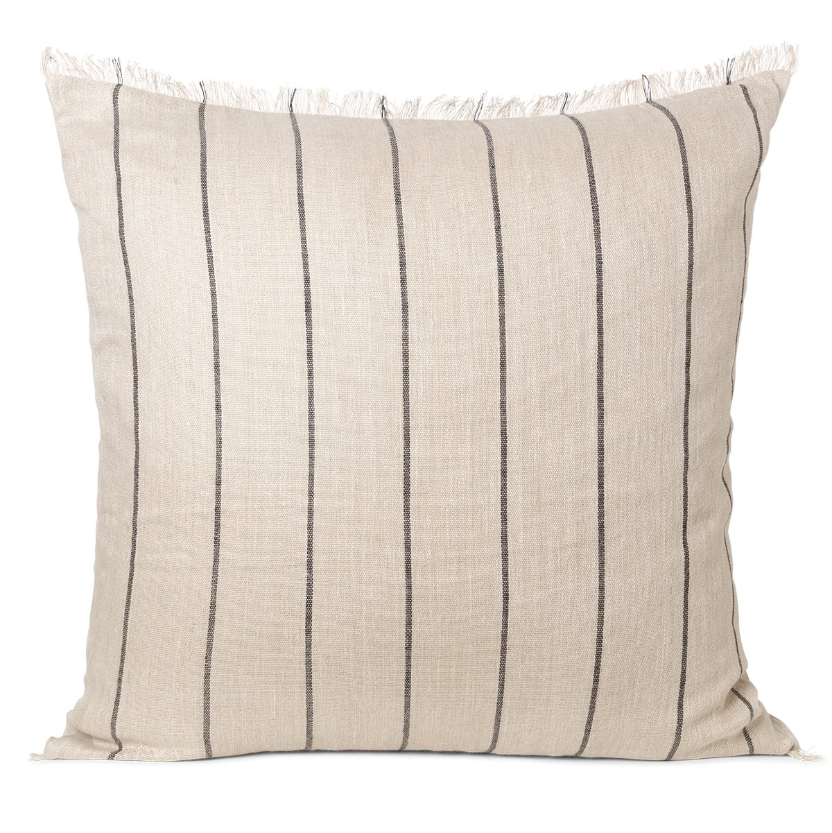 Ferm Living Calm cushion camel-black 78x78 cm | Scandinavian Design | Cushions | Beige