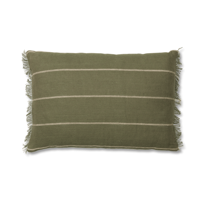 Calm cushion cover 40x60 cm - Olive-Off-white - ferm LIVING