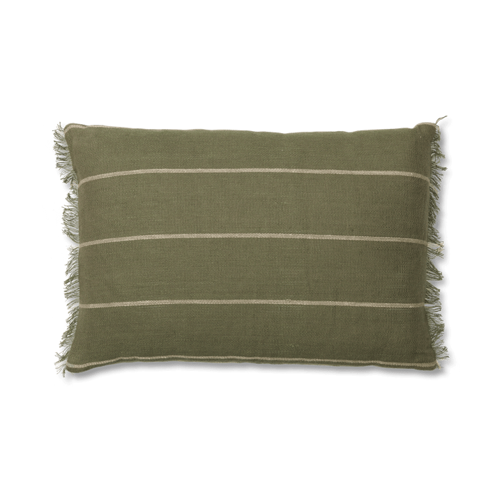 Calm cushion cover 40x60 cm - Olive-Off-white - Ferm LIVING