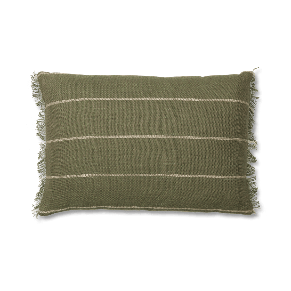 Ferm Living Calm cushion cover 40x60 cm Olive-Off-white