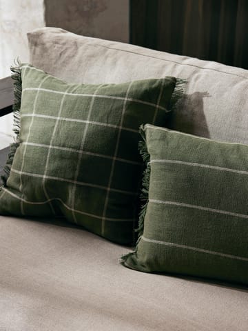 Calm cushion cover 40x60 cm - Olive-Off-white - ferm LIVING