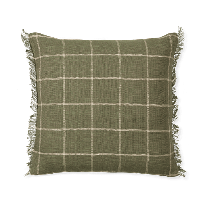 Calm cushion cover 50x50 cm - Olive-Off-white - ferm LIVING