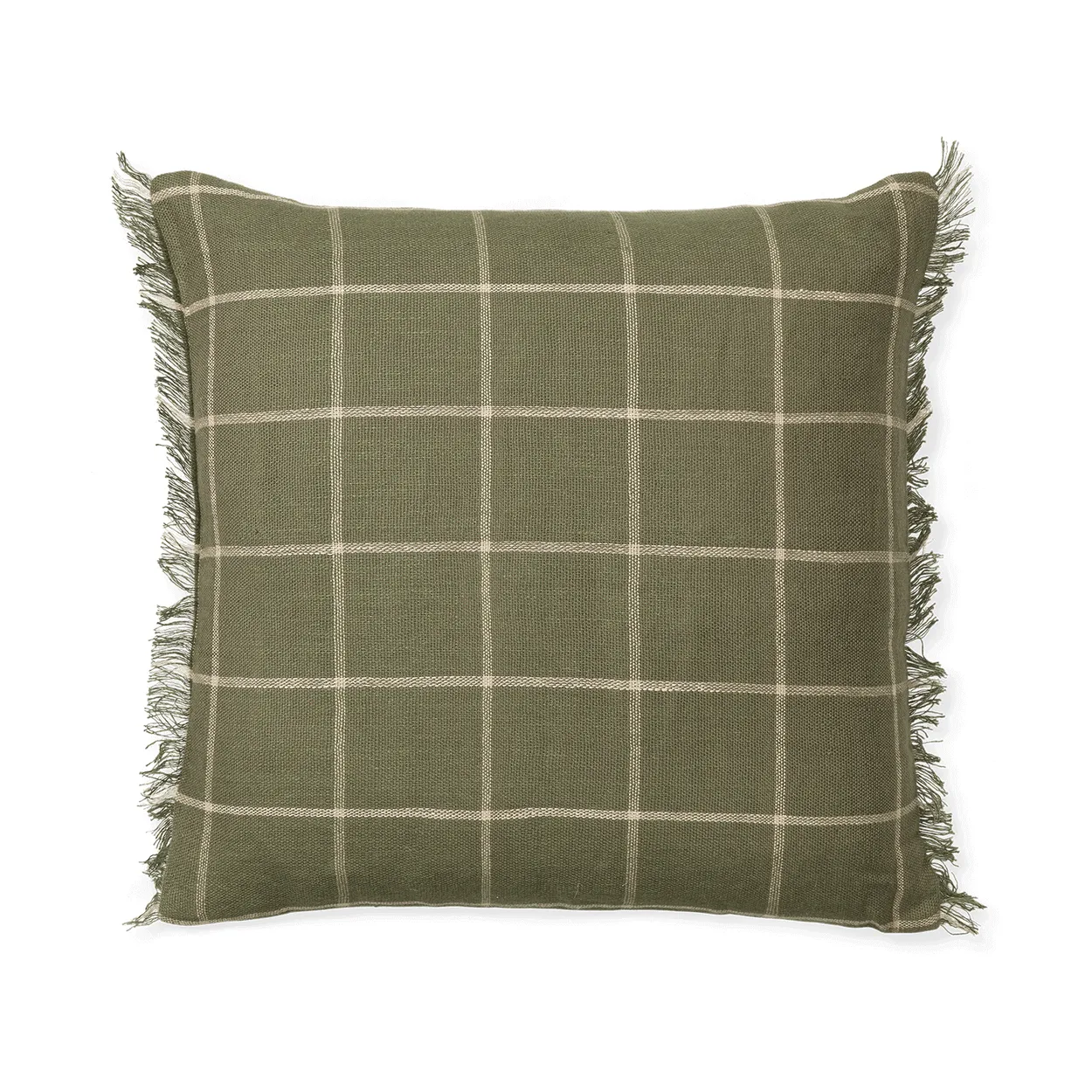 Ferm Living Calm cushion cover 50x50 cm Olive-Off-white