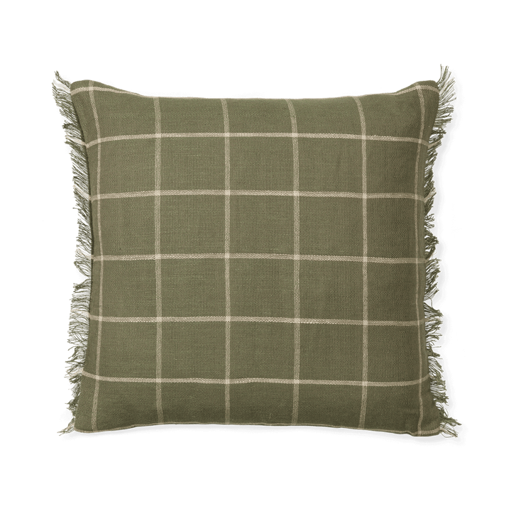 Calm cushion cover 50x50 cm - Olive-Off-white - Ferm LIVING