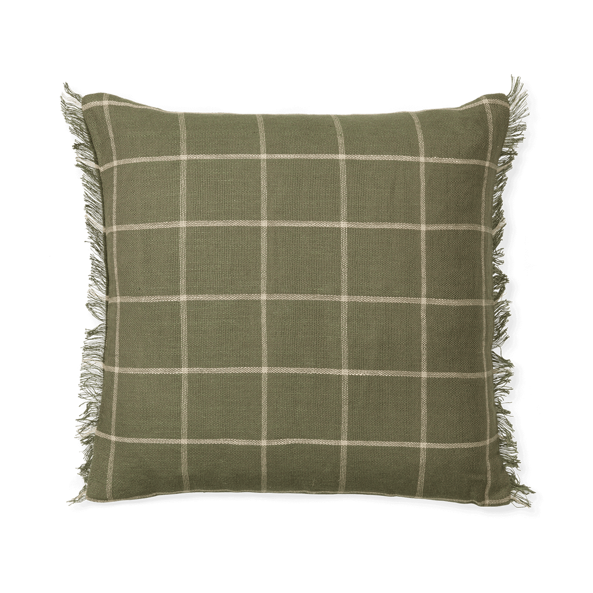 Ferm Living Calm cushion cover 50x50 cm Olive-Off-white