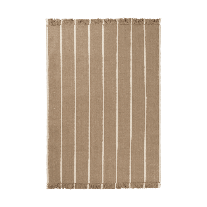 Calm kelim carpet - Dark Sand, Off-white, 140x200 cm - ferm LIVING