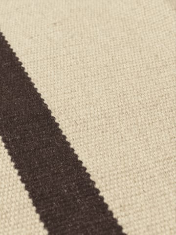 Calm kelim carpet - Off-white, Coffee, 140x200 cm - ferm LIVING