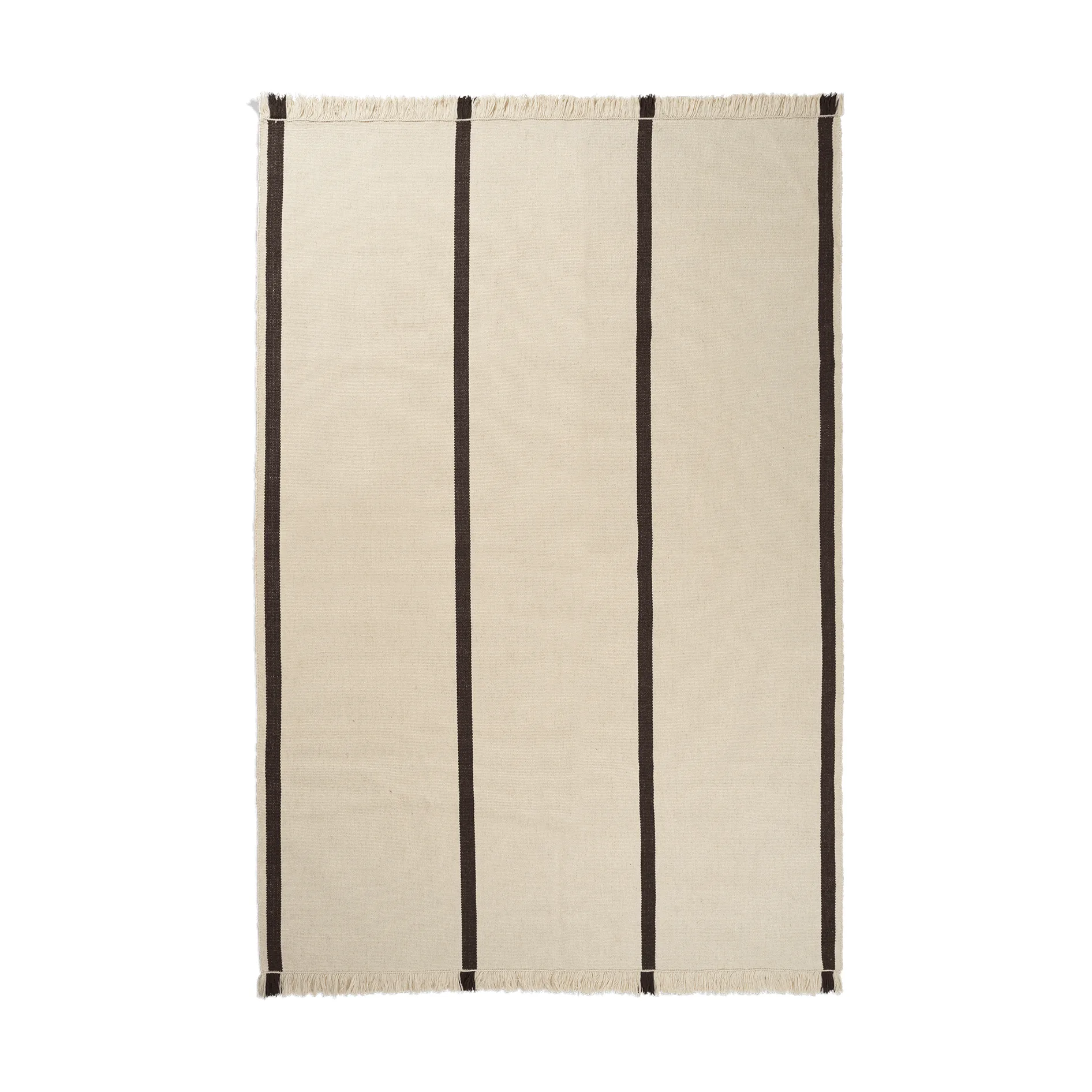 Calm kelim carpet, Off-white, Coffee, 200x300 cm Ferm Living