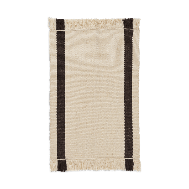 Calm kelim door mat - Off-white, Coffee, 50x70 cm - Ferm LIVING