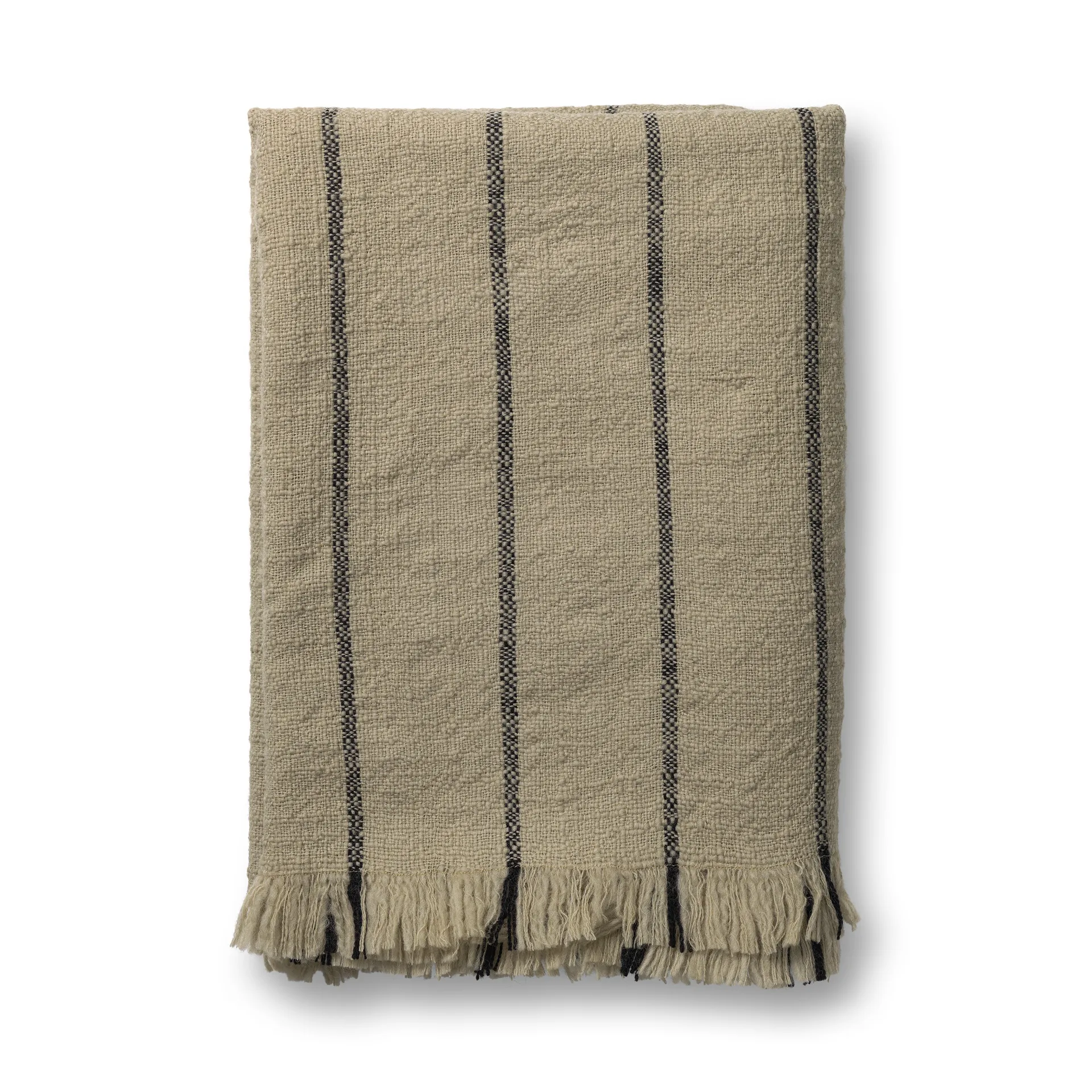 Calm wool throw 120x180 cm, Camel/Black Ferm Living