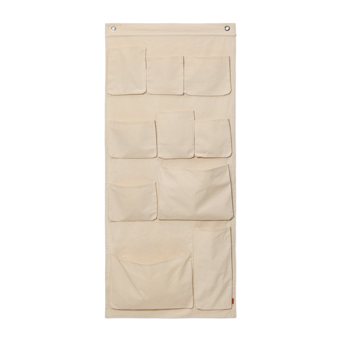 Ferm Living Canvase wall pockets wall storage 70x160 cm
