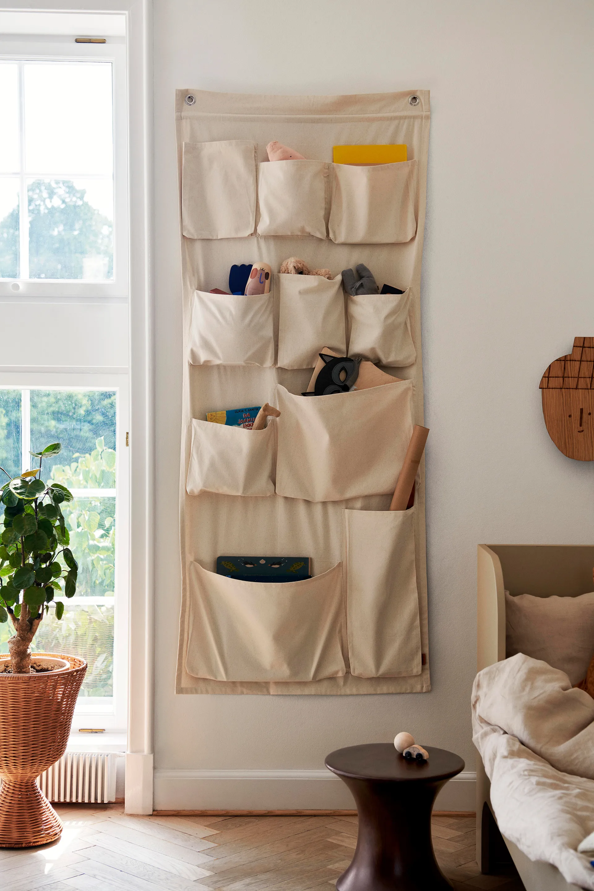 Canvase wall pockets wall storage, 70x160 cm Ferm Living