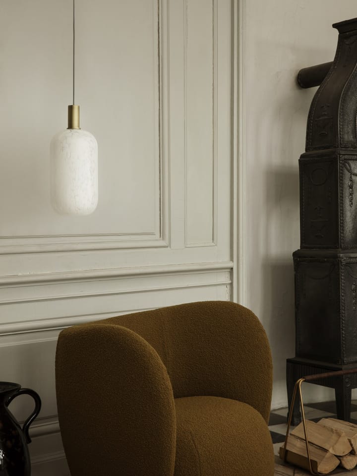 Casca Shade glass lamp shade tall Ø18.6 cm - Milk - ferm LIVING