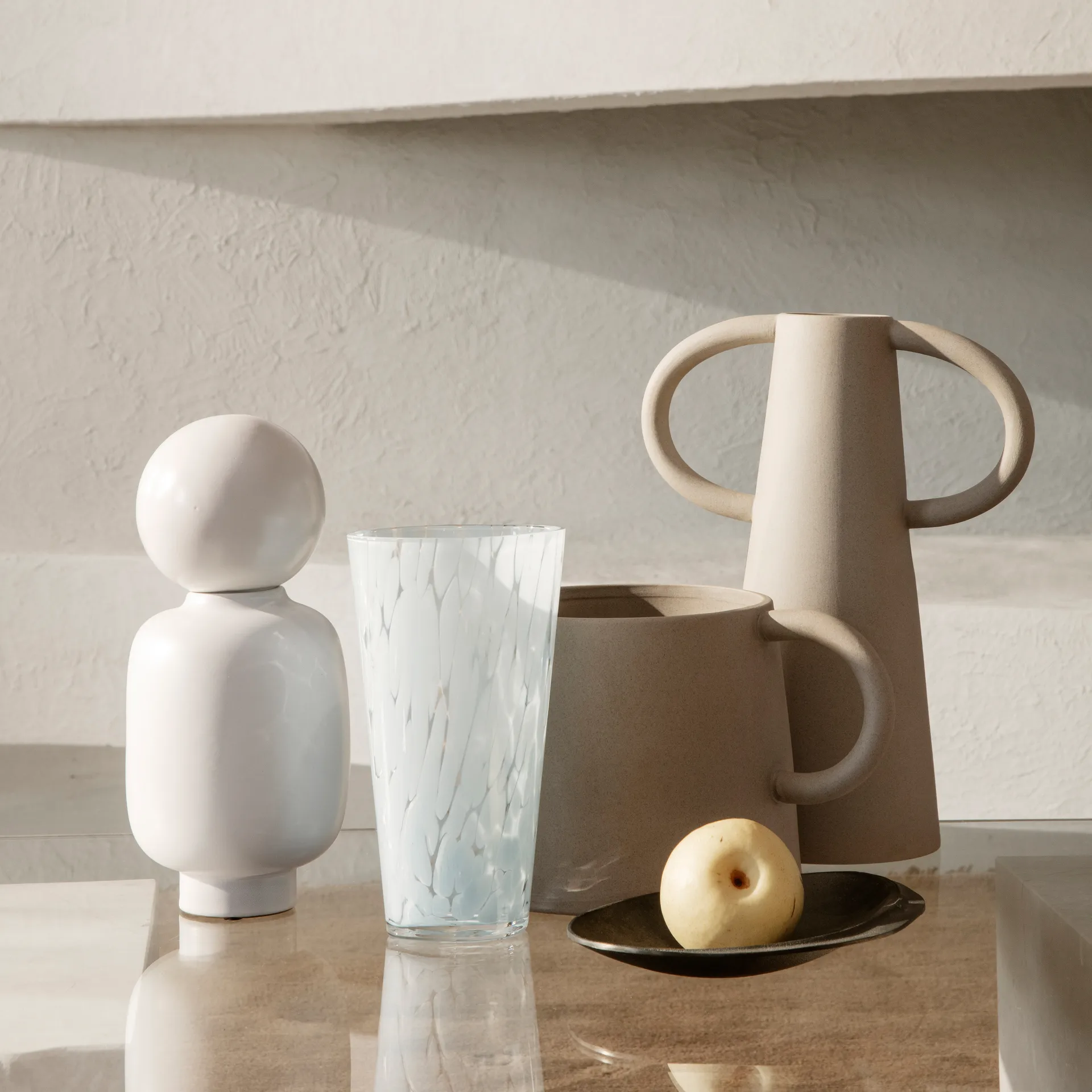 Casca vase 22 cm, milk Ferm Living