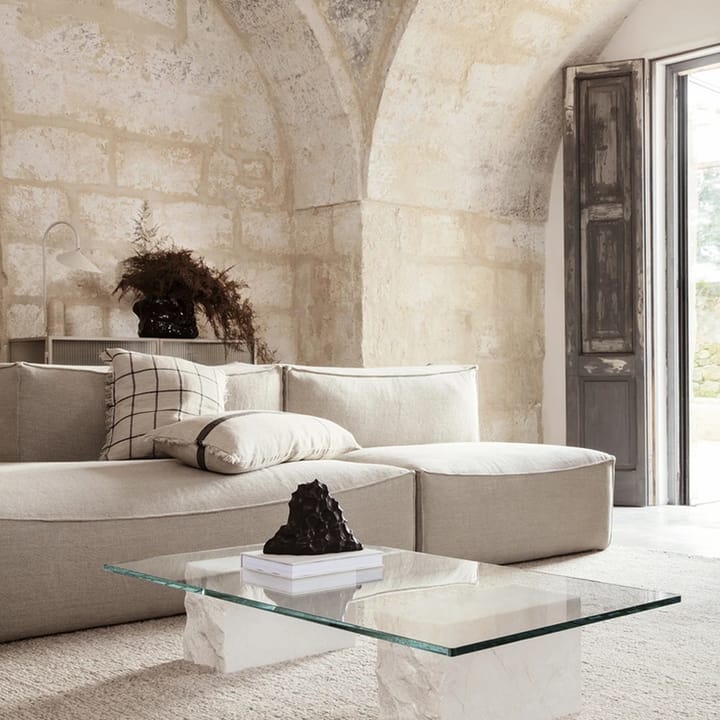 Catena modul sofa, Fabric cotton linen natural. connect corner 200 Ferm Living