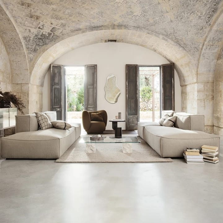 Catena modul sofa, Fabric cotton linen natural. connect corner 200 Ferm Living
