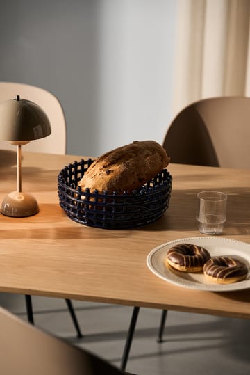 Ceramic braided bowl - blue - Ferm Living