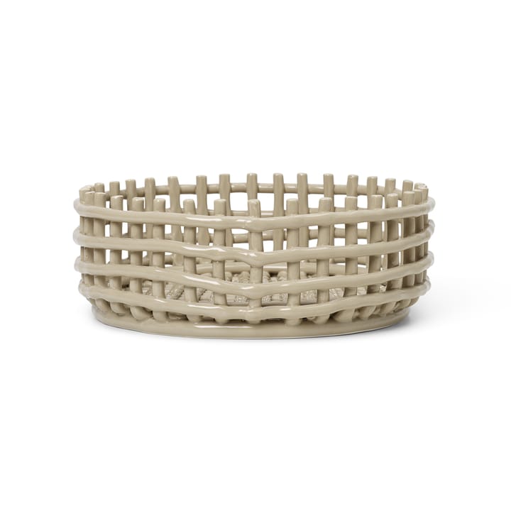 Ceramic braided bowl - cashmere - ferm LIVING