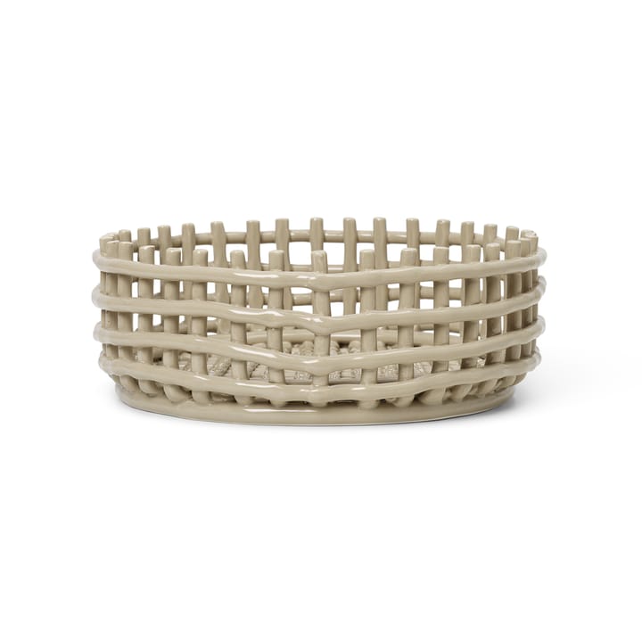Ceramic braided bowl - cashmere - Ferm Living