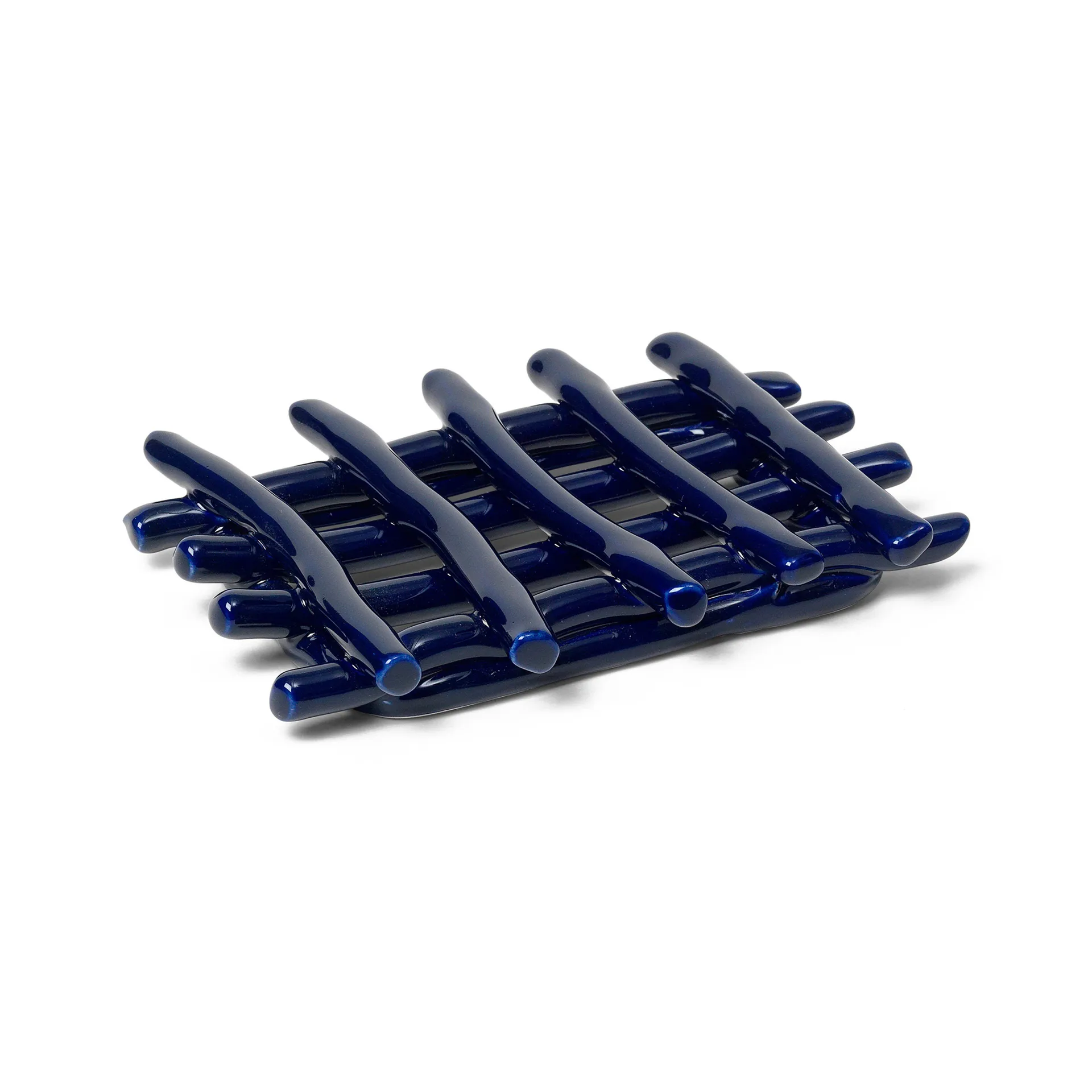 Ceramic soap dish 10x14.5 cm, Blue Ferm Living