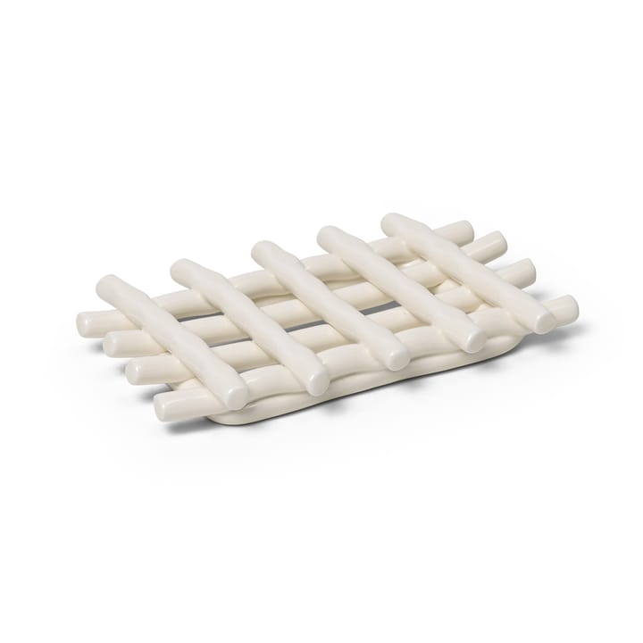 Ceramic soap dish 10x14.5 cm - Off-white - Ferm LIVING