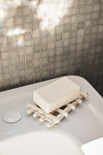 Ceramic soap dish 10x14.5 cm - Off-white - ferm LIVING