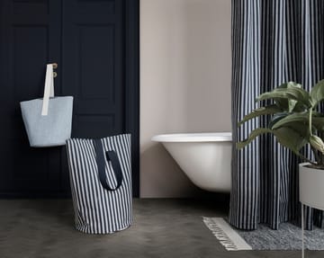 Chambray shower curtain - Blue-grey - Ferm Living