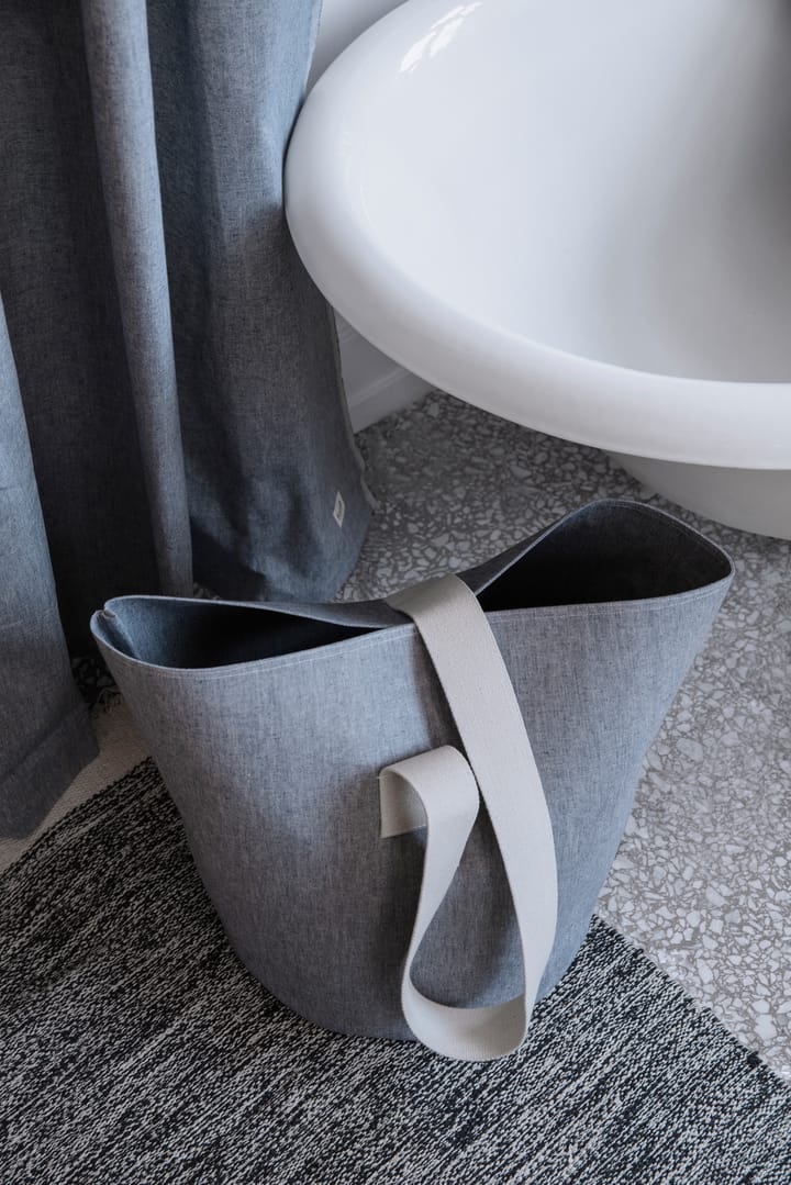 Chambray shower curtain, Blue Ferm Living