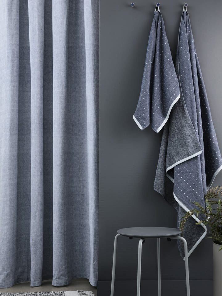 Chambray shower curtain, Blue Ferm Living