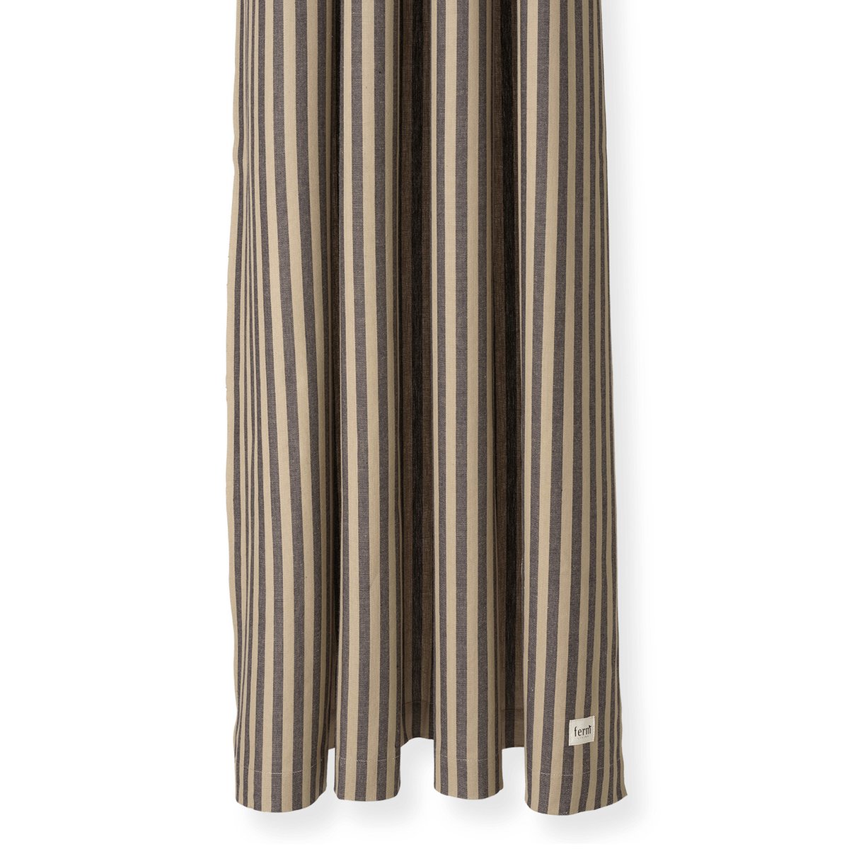 Ferm Living Chambray shower curtain Sand-black | Scandinavian Design | Shower curtains | Black