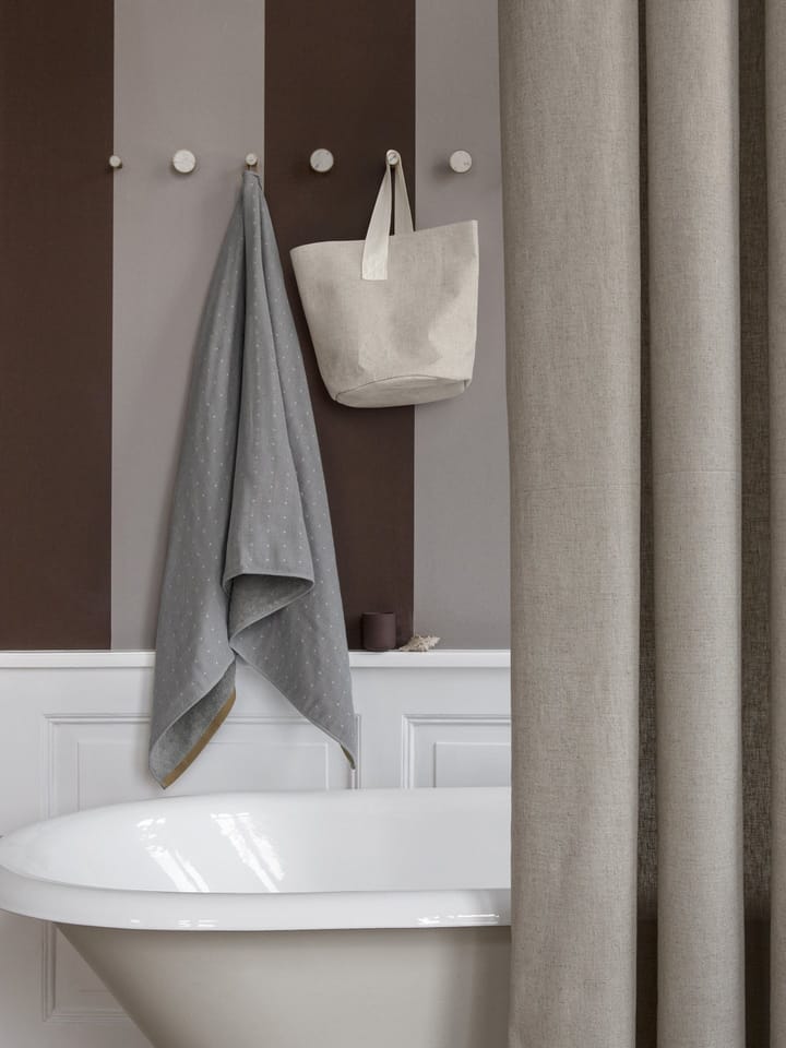 Chambray shower curtain - Sand - ferm LIVING