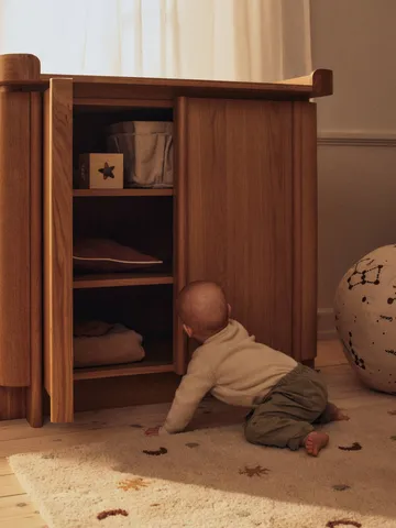 Changing table for Tilu chest of drawers - Natural oak, 100x74x10 cm - Ferm Living