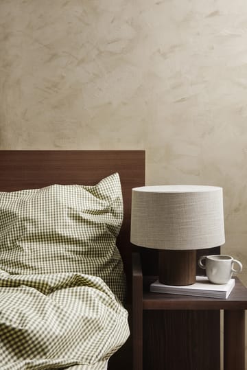 Check bed set 140x200 cm - Lemon-olive - Ferm Living