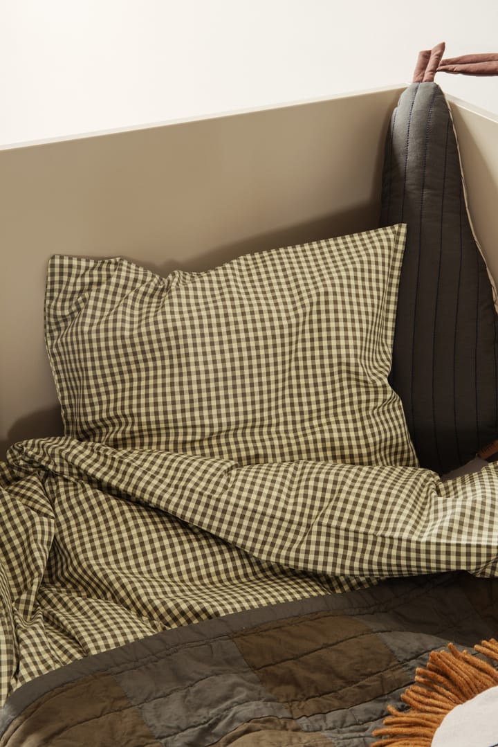 Check bed set baby 70x100 cm, Lemon-olive Ferm Living