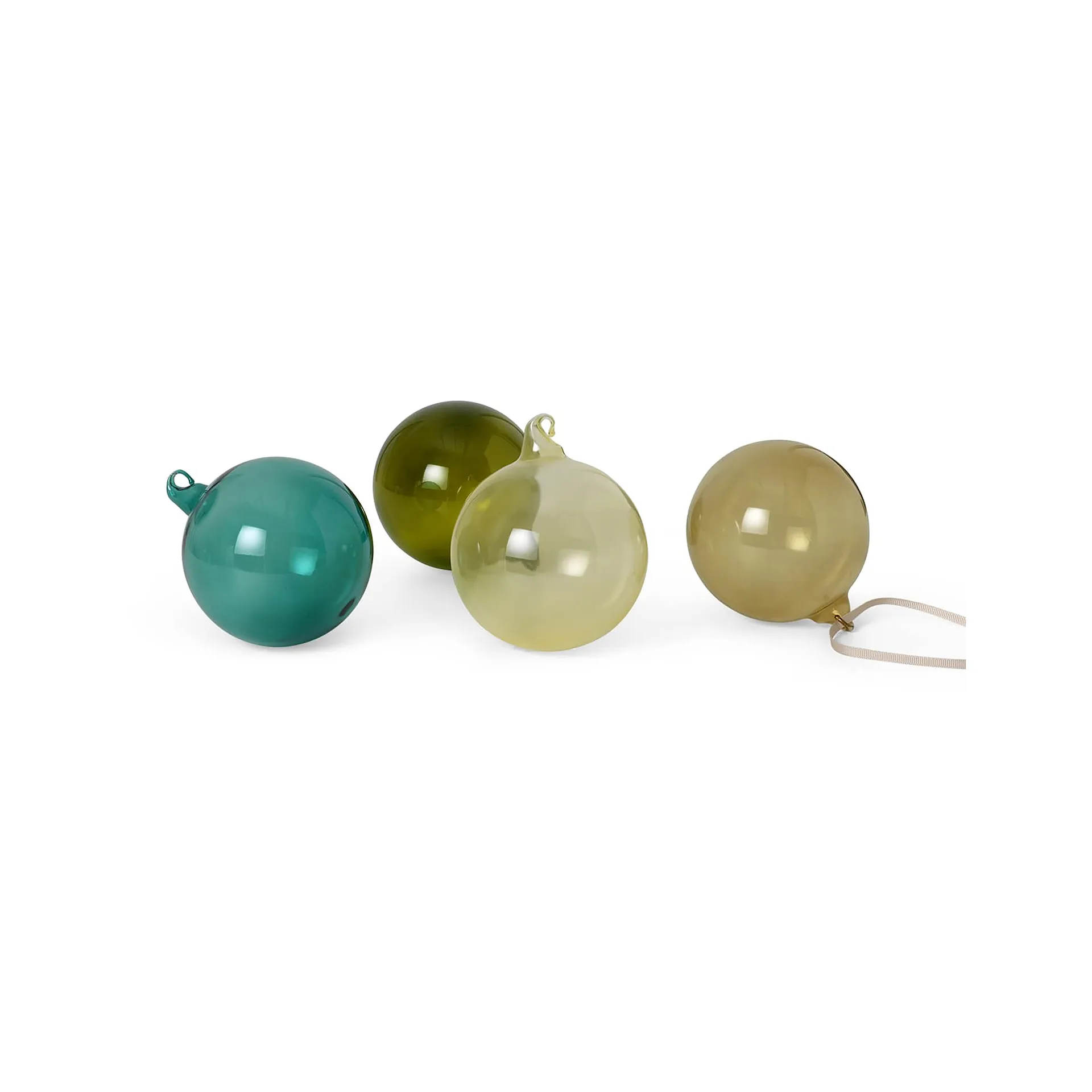 Christmas bauble large 4-pack, mixed dark Ferm Living