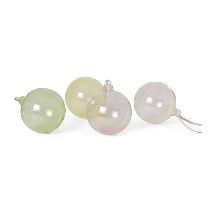 Christmas bauble large 4-pack - mixed light - Ferm LIVING