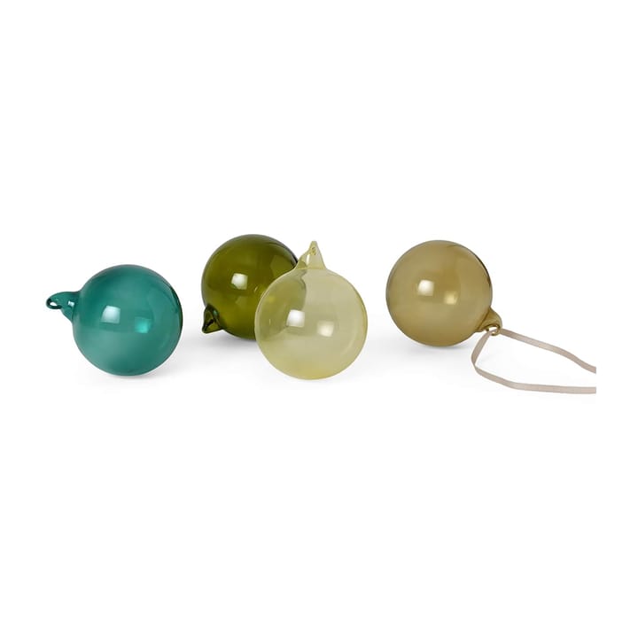 Christmas bauble medium 4-pack, mixed dark Ferm Living