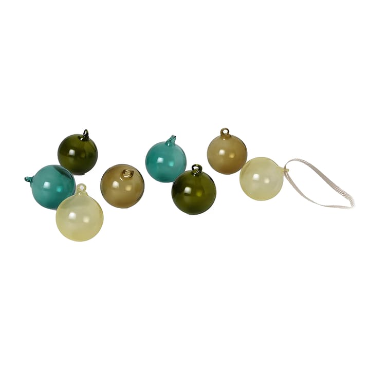 Christmas bauble small 8-pack, mixed dark Ferm Living