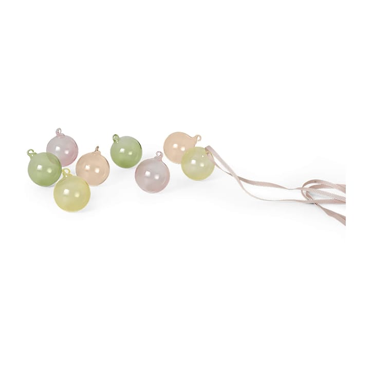 Christmas bauble small 8-pack - mixed light - Ferm LIVING