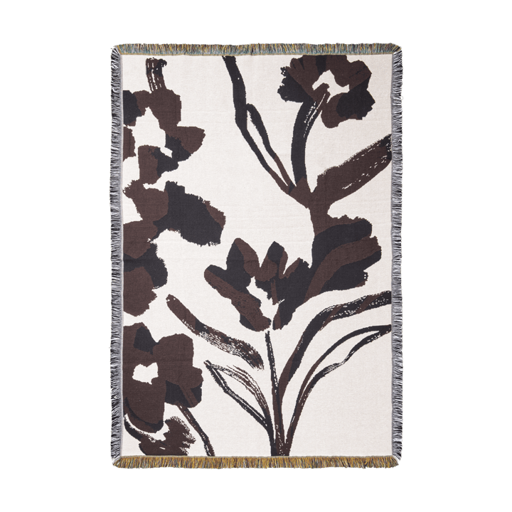 Cilla tapestry throw 120x170 cm - Off-white-Dark grape - Ferm Living