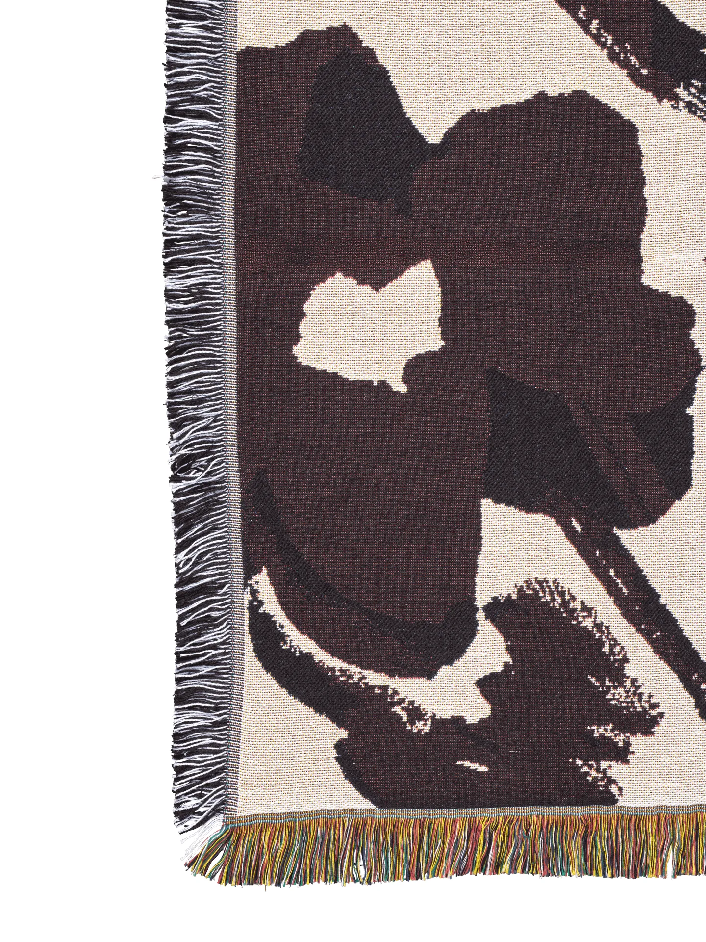 Cilla tapestry throw 120x170 cm, Off-white-Dark grape Ferm Living