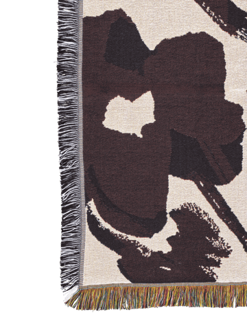 Cilla tapestry throw 120x170 cm - Off-white-Dark grape - Ferm Living