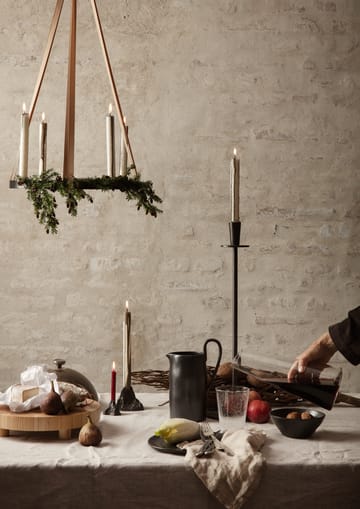 Circle black brass candle sticks - large (incl. suspension) - Ferm Living