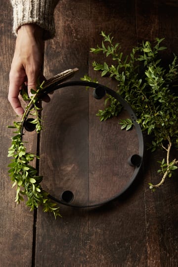 Circle black brass candle sticks - large (incl. suspension) - Ferm Living
