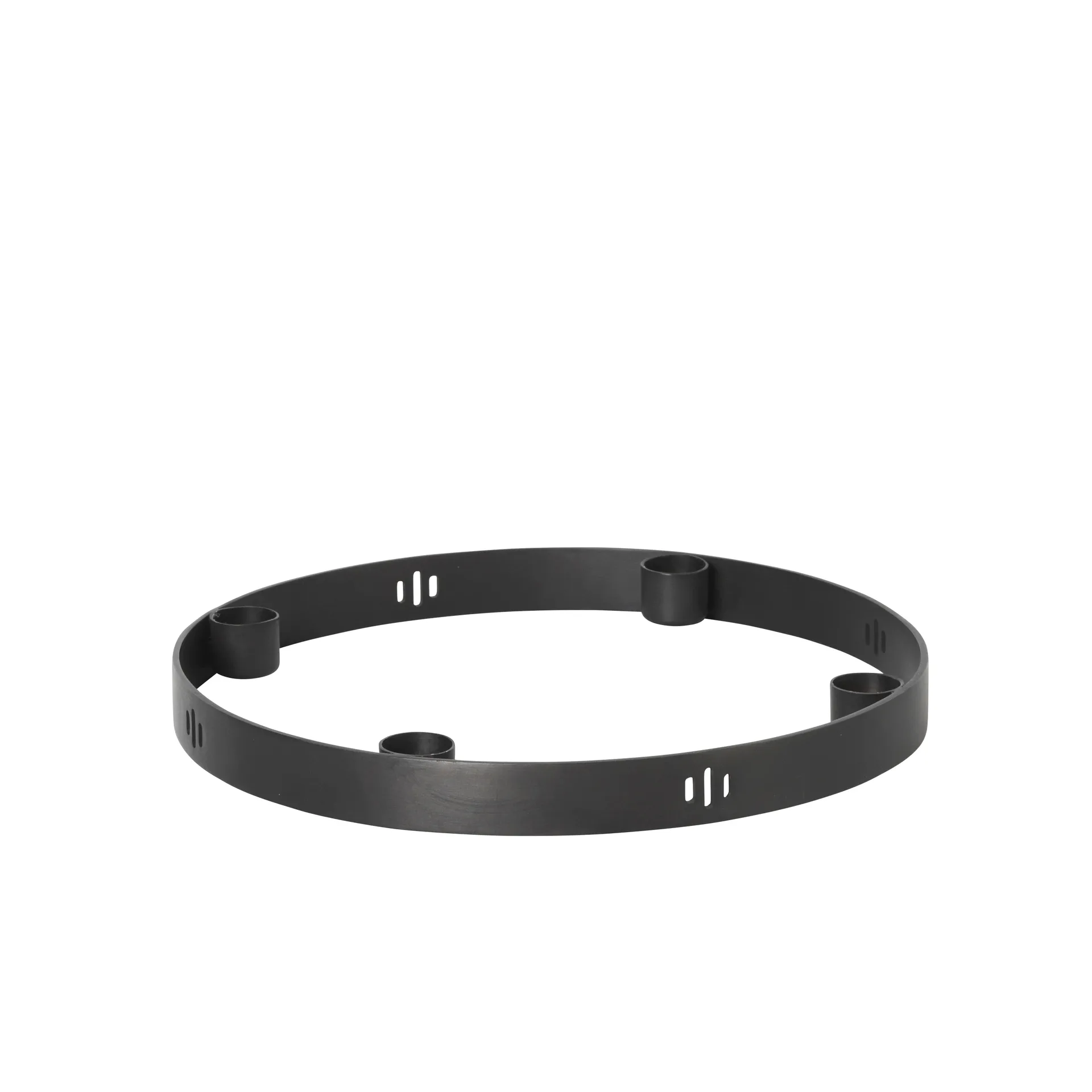 Circle black brass candle sticks, small (excl. suspension) Ferm Living