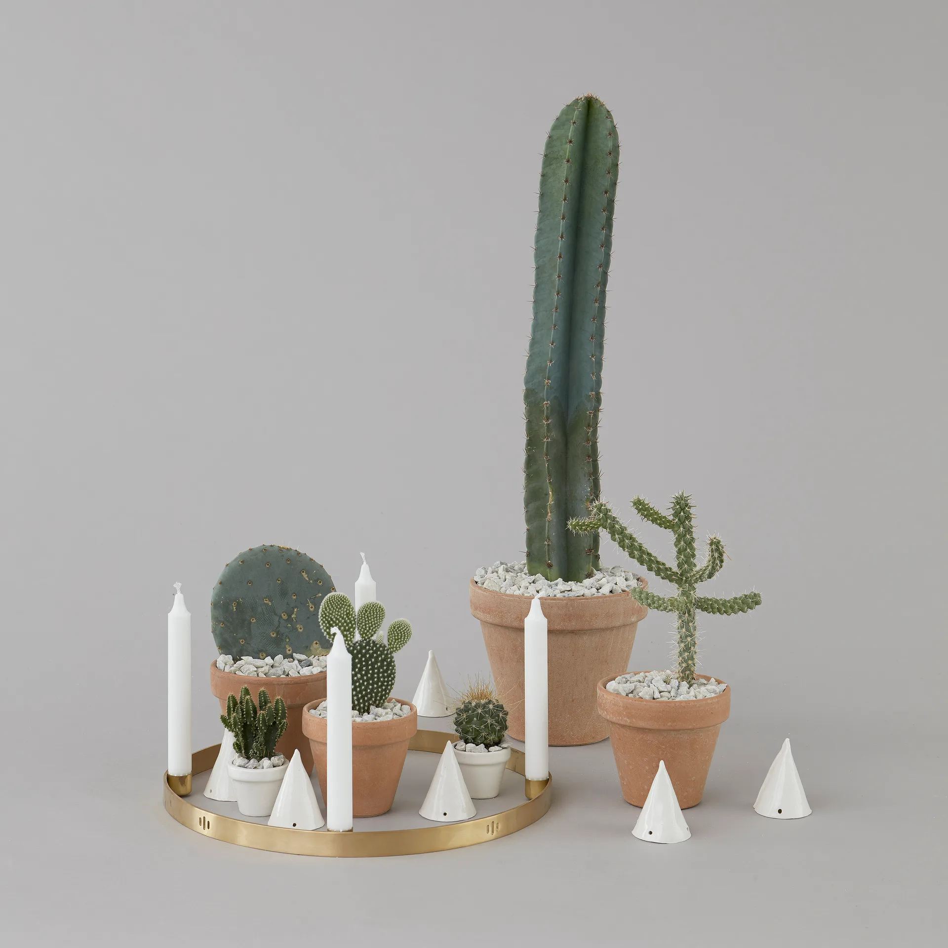 Circle brass candleholder, large Ferm Living